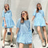 YUNAKA Pleated Oversize Two Piece Set
